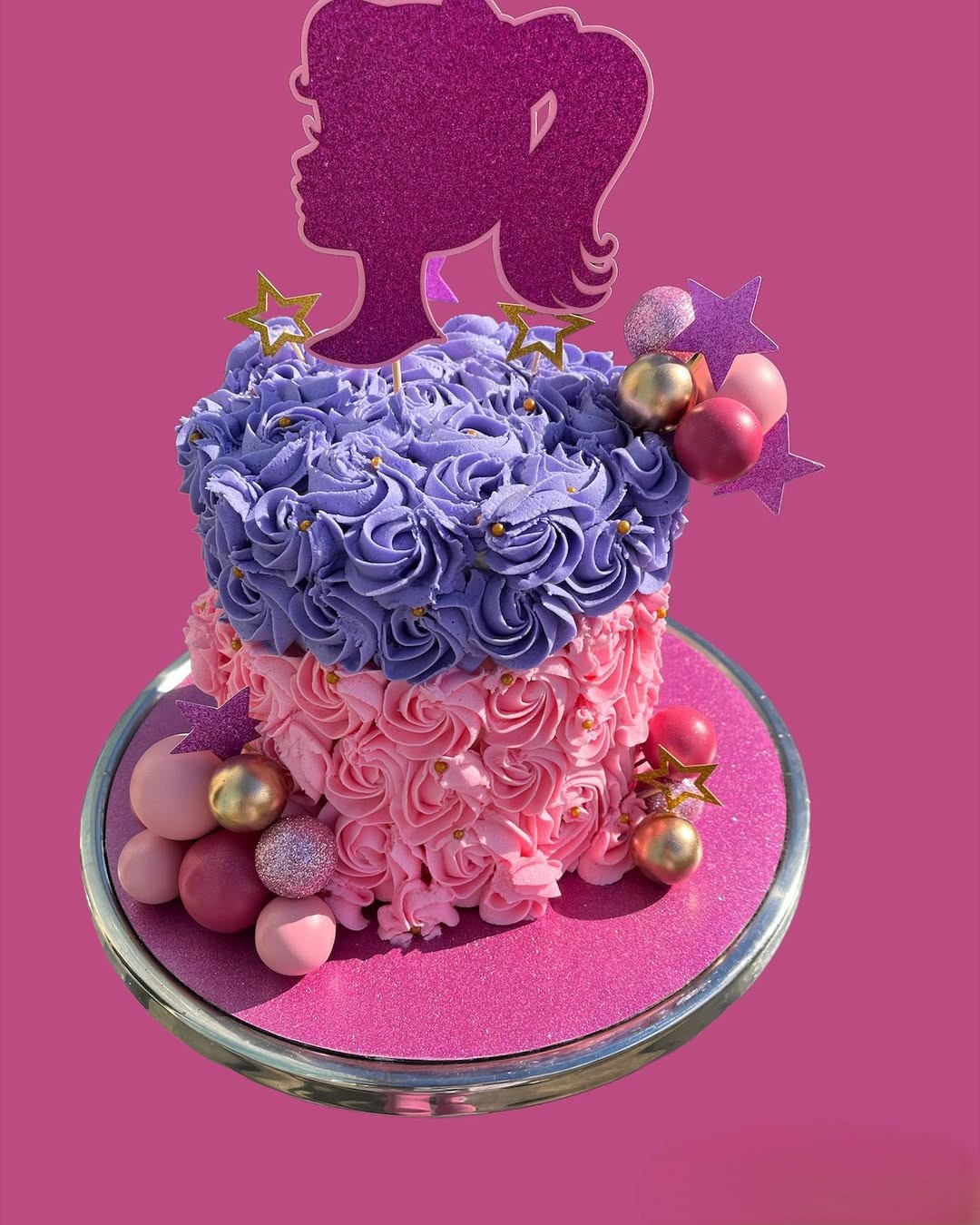 Barbie Rosette Cake
